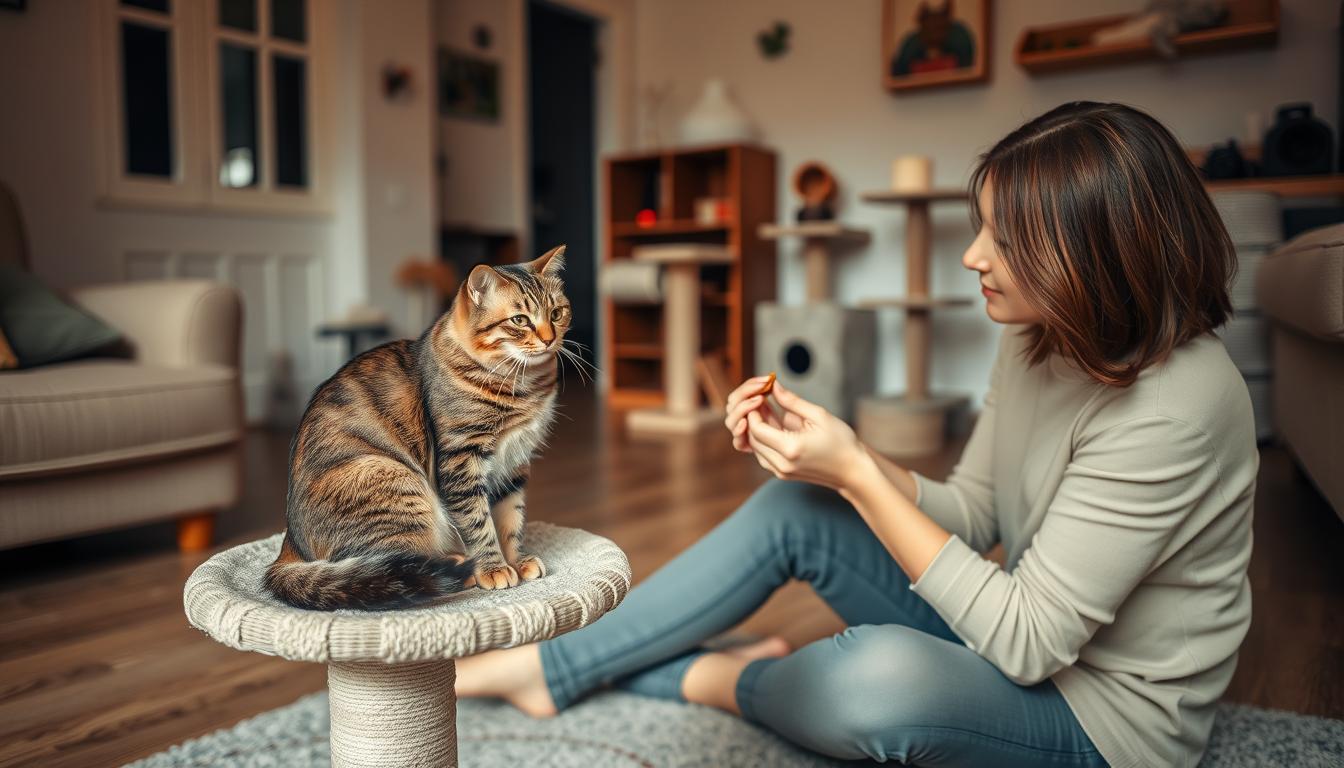 positive reinforcement training for cats
