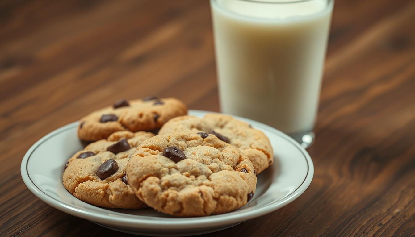 classic combinations of milk and cookies