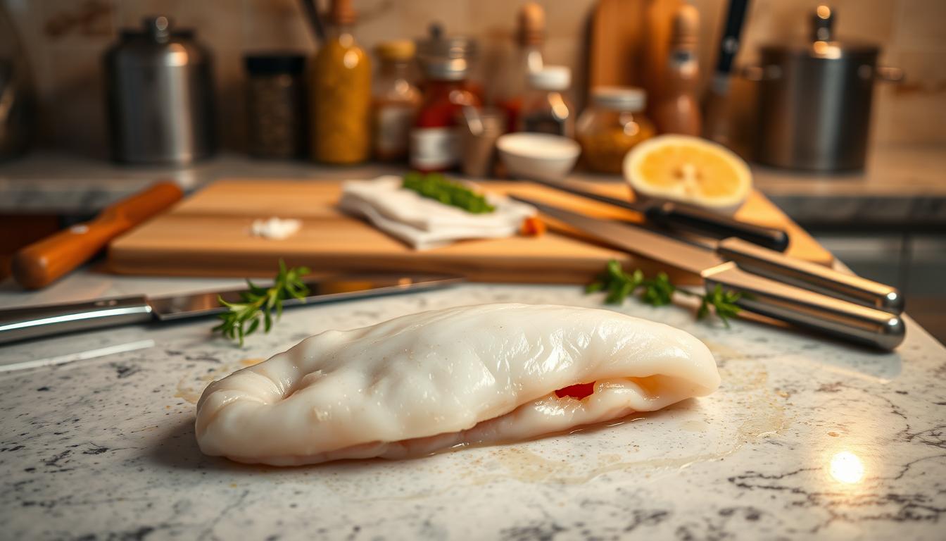 calamari steak preparation