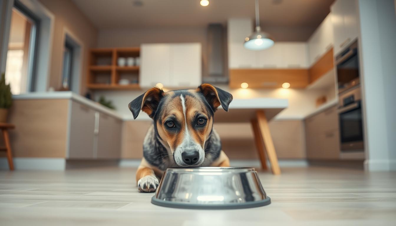 dog not eating food due to environment