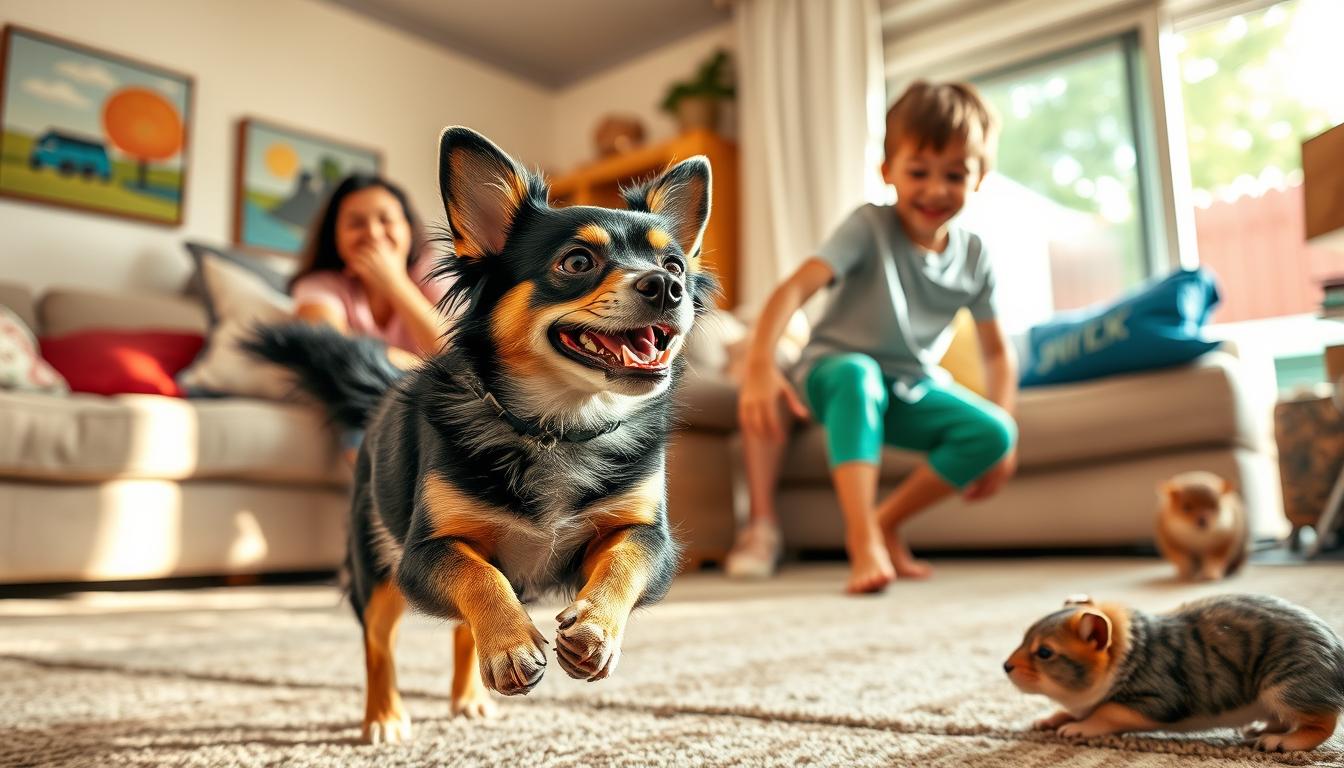 pet companions in active families