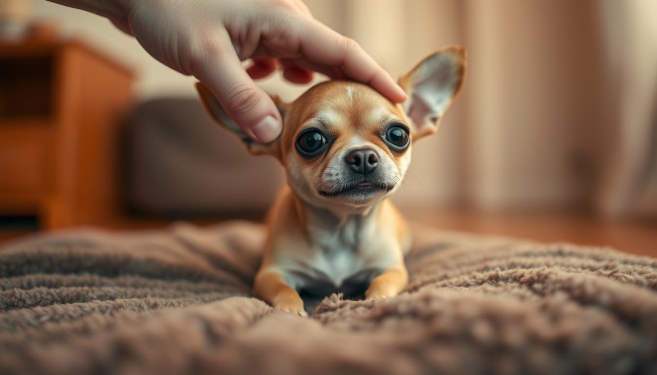 calming scared chihuahua