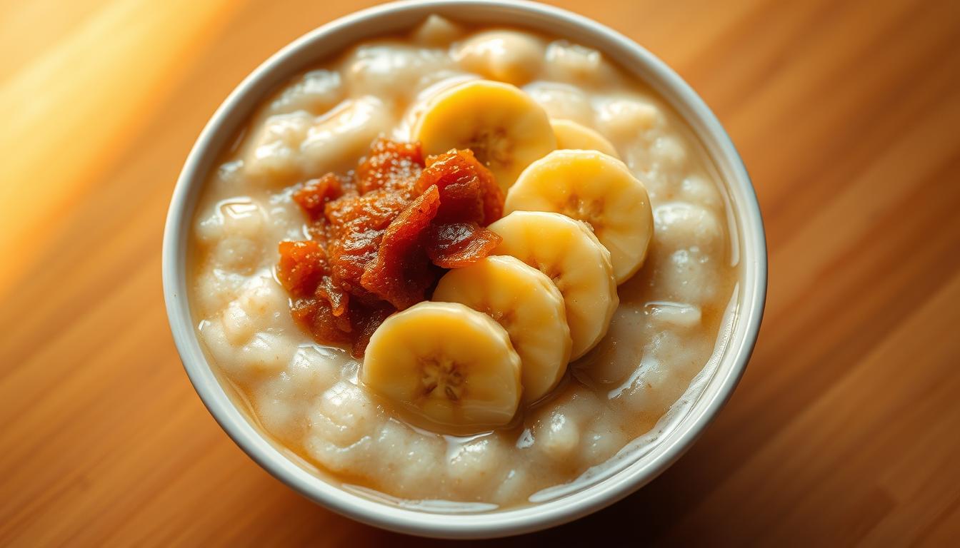 Bubur Sumsum Gula Merah Pisang