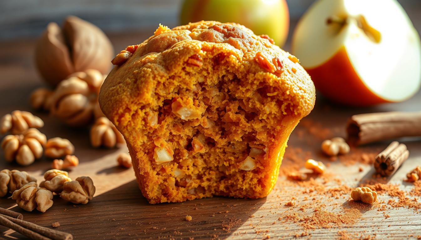 Muffin wortel apel manis plus kacang