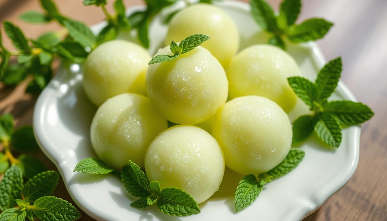 Melon Bola-Bola + Daun Mint – Ringan, Wangi, Gak Pernah Gagal