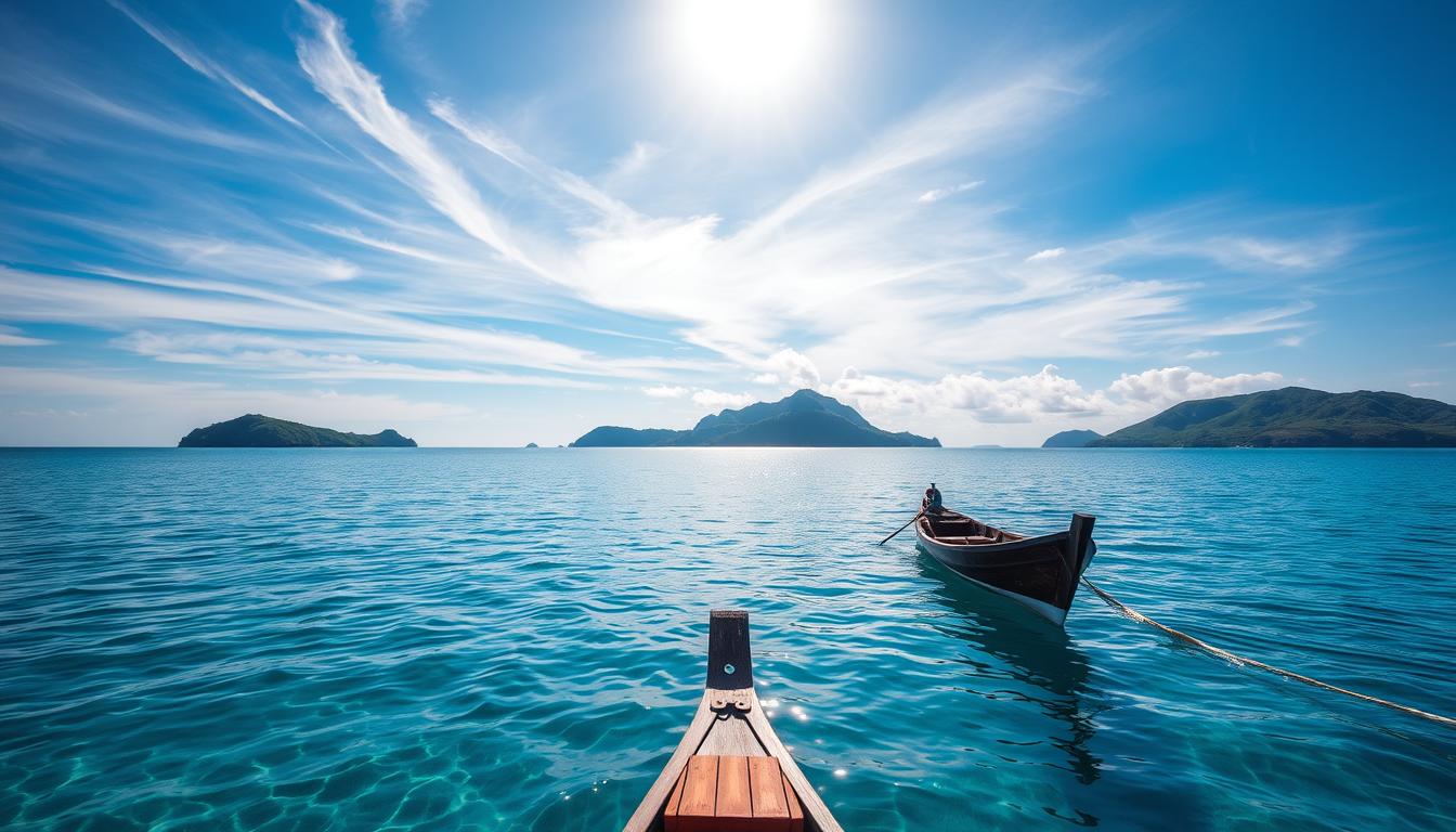 wisata laut biru