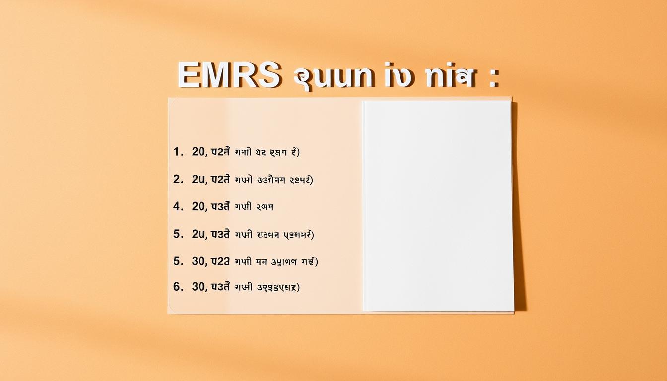 EMRS कोटपाड दस्तावेज सूची