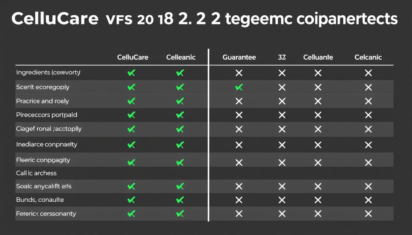 CelluCare Reviews - Comparison between CelluCare and other blood sugar support supplements on the market