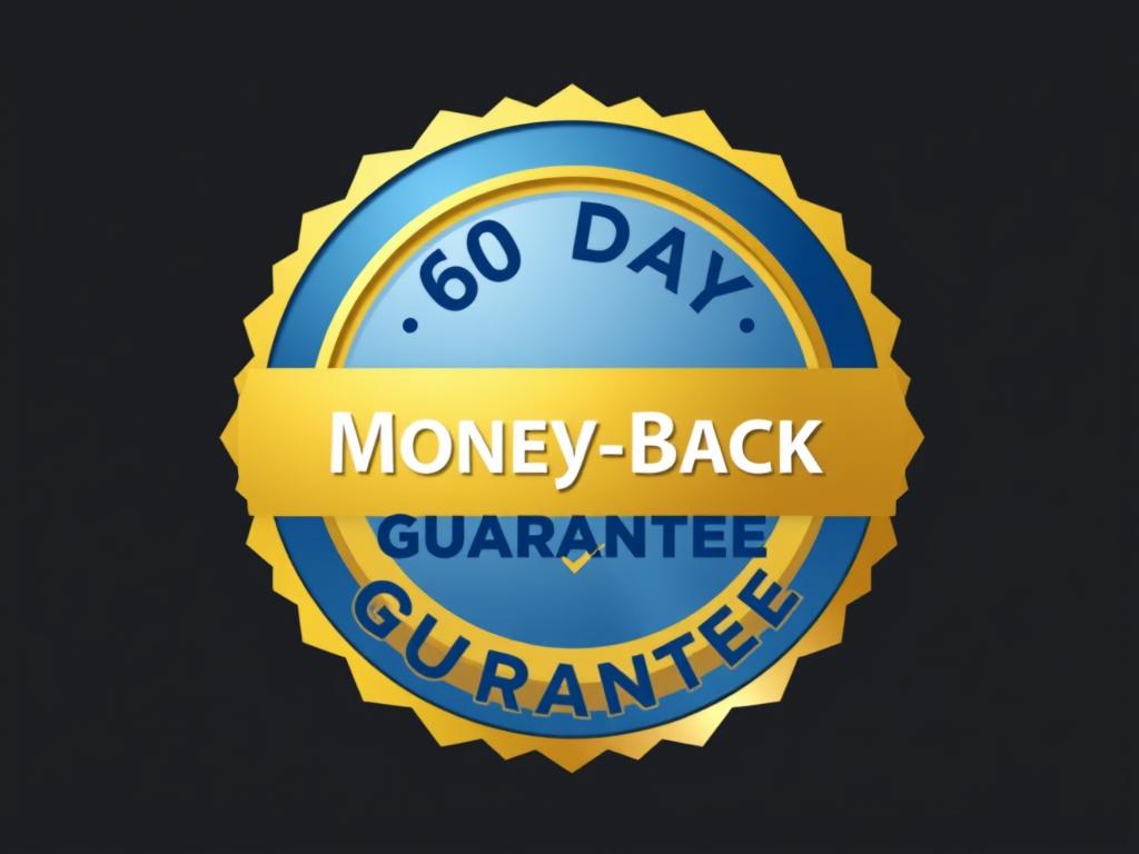 CelluCare Reviews - 60-day money-back guarantee seal for risk-free trial of the blood sugar supplement