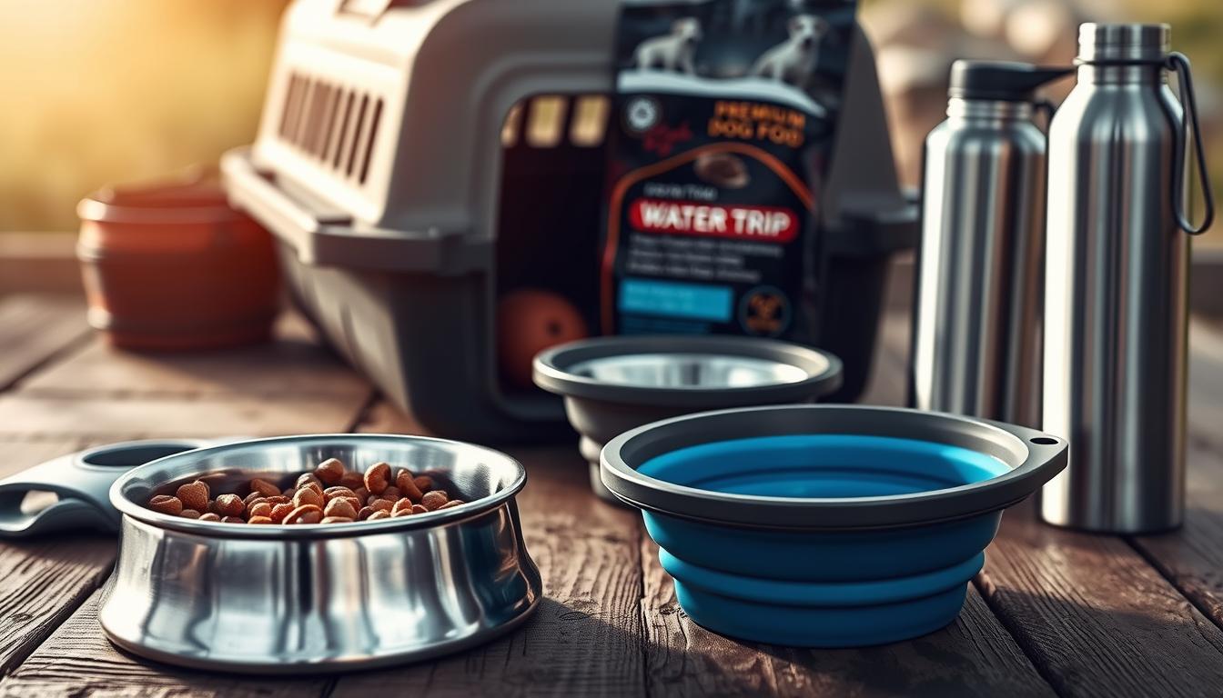 dog food and water essentials