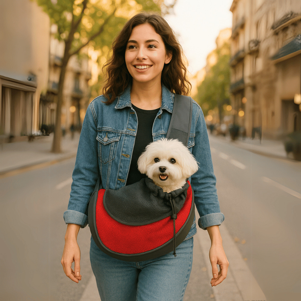 Cómodo arnés de viaje para mascotas