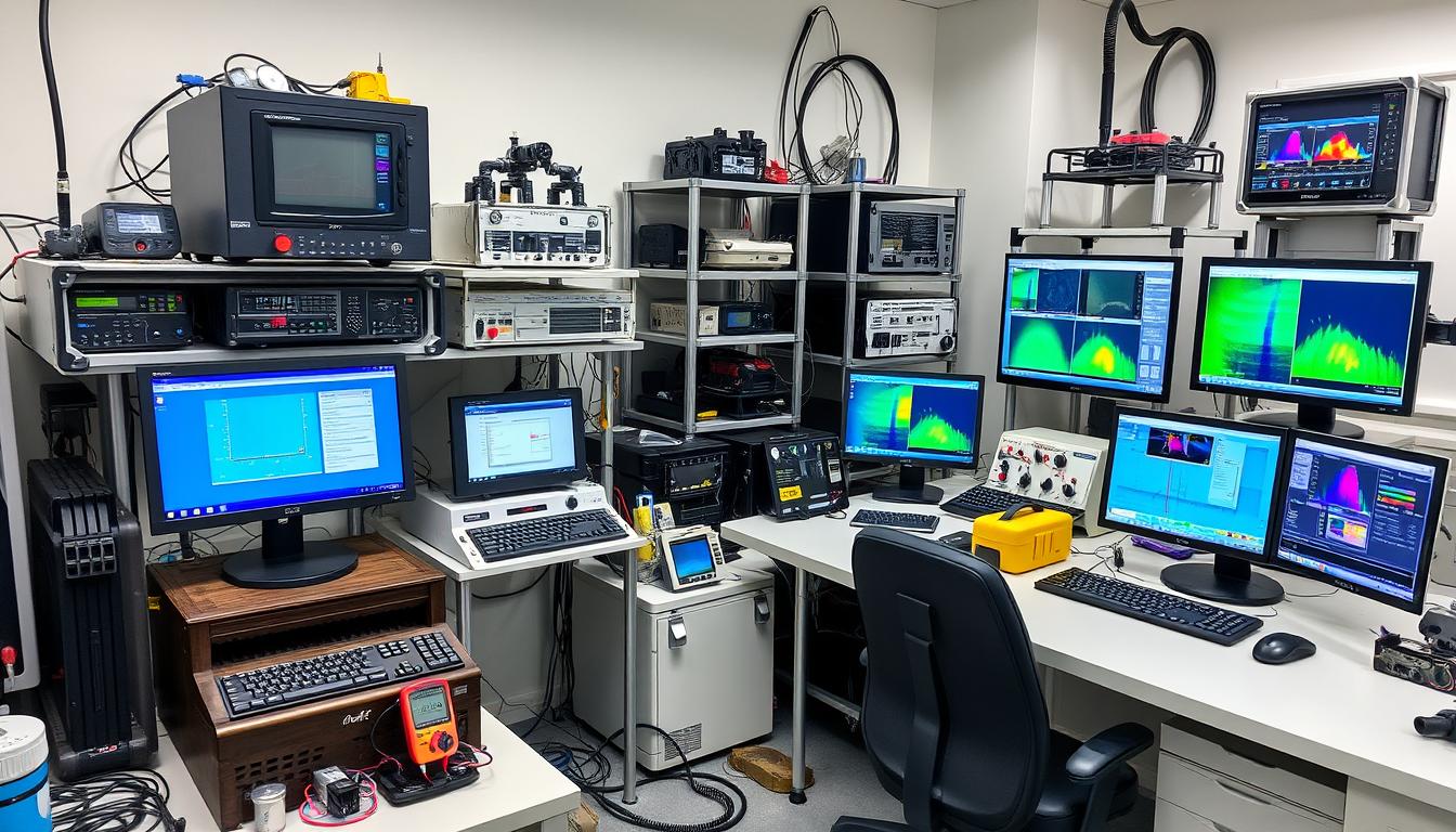 Calibrated testing equipment used in our laboratory