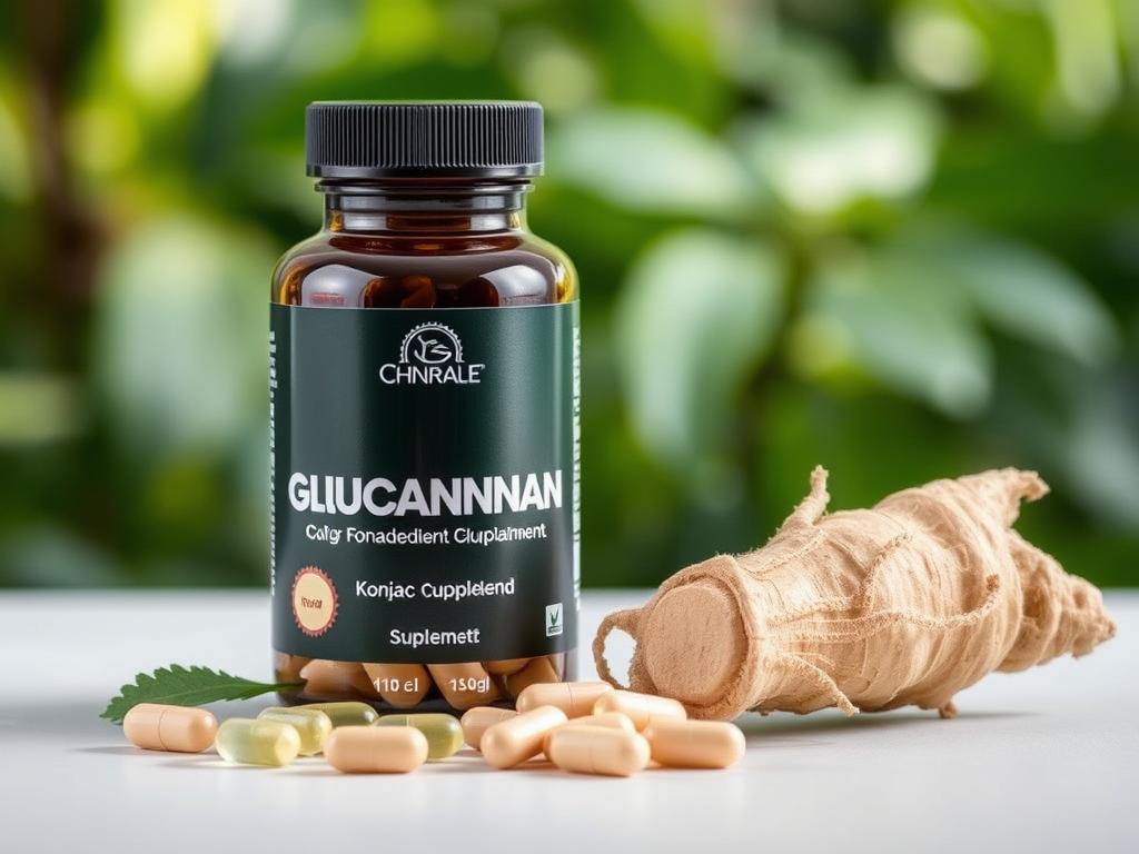 Glucomannan supplement with konjac root source