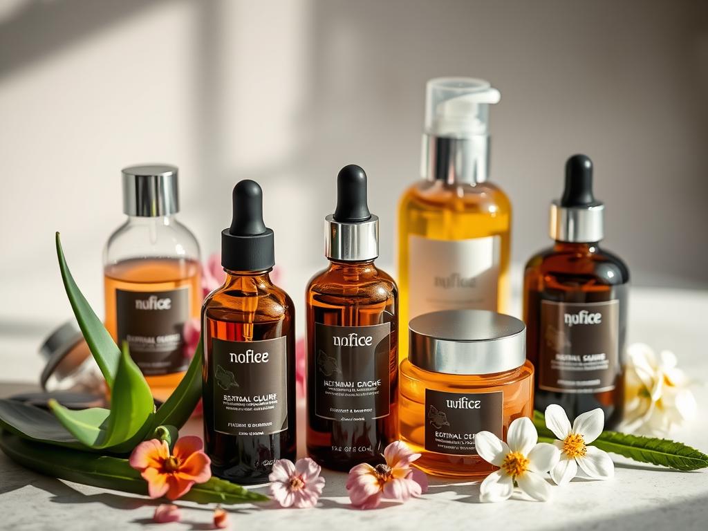 Natural skincare products with botanical ingredients for health-conscious beauty