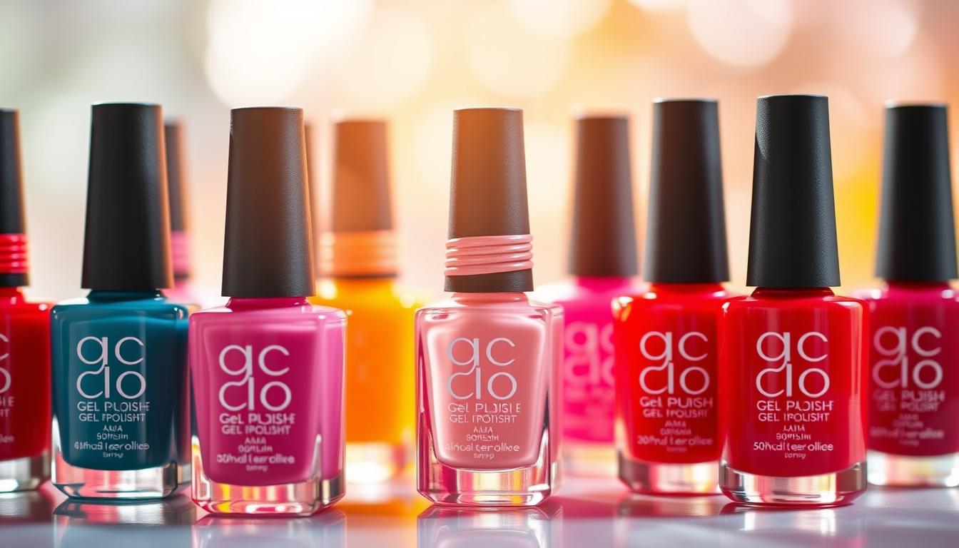 Cores de esmalte em gel