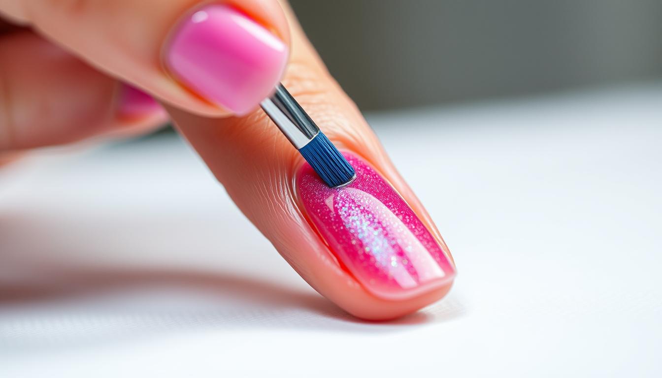 como aplicar esmalte em gel