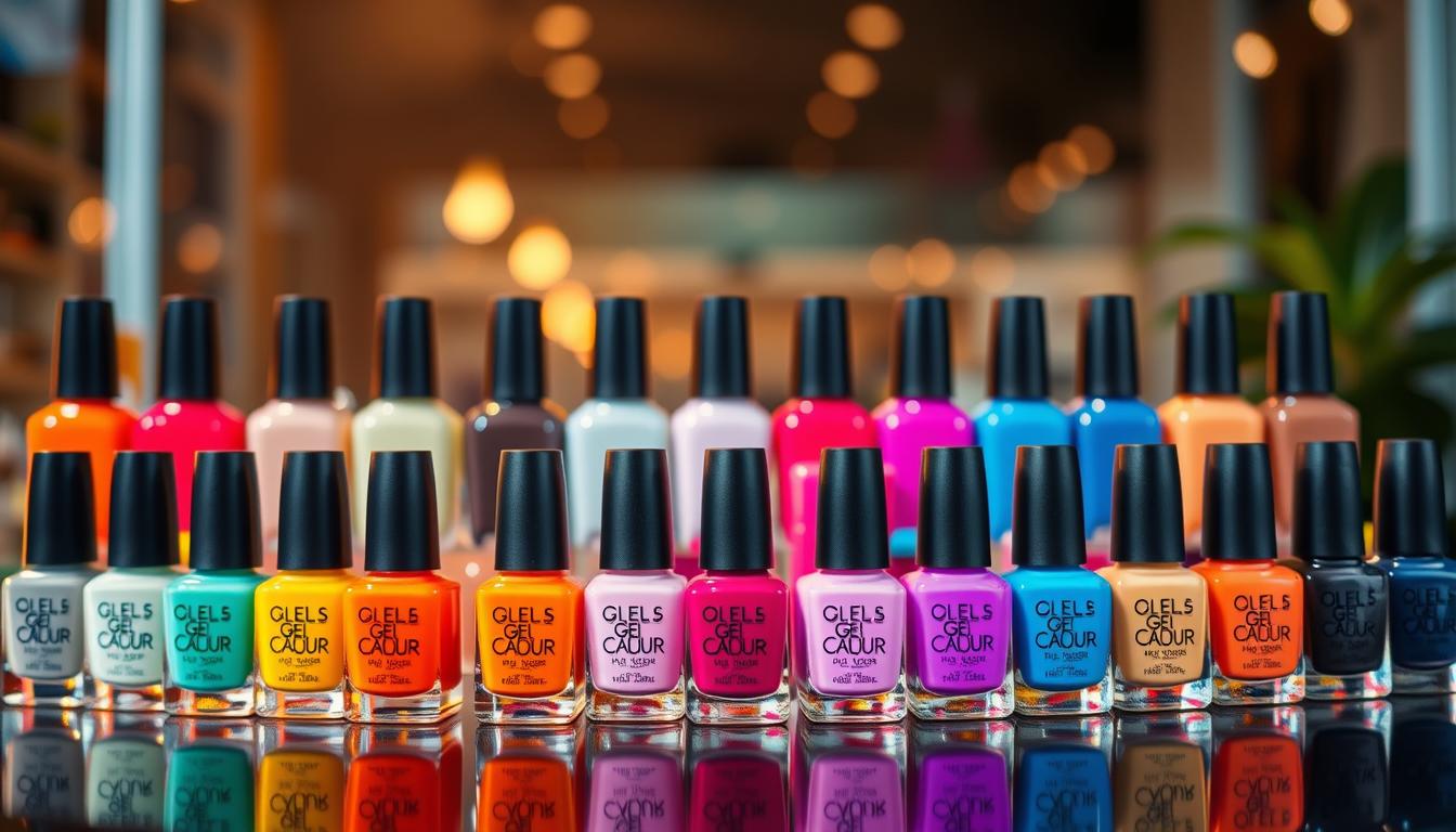 cores de esmalte em gel mais usadas