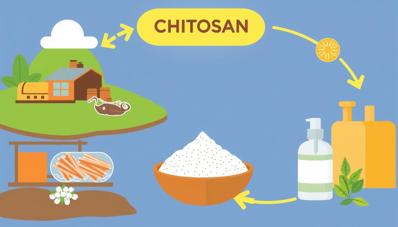 Sustainable production of chitosan from seafood industry byproducts