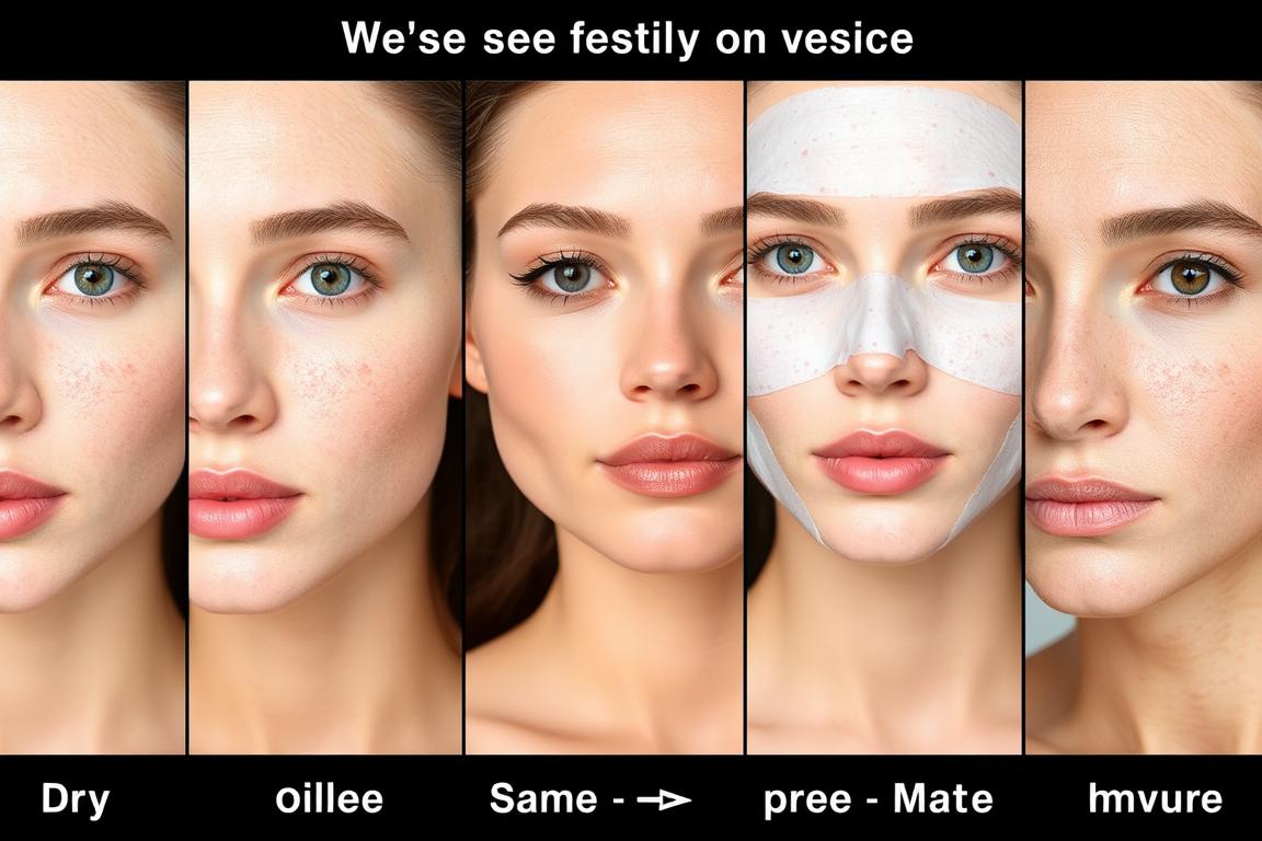 Different skin types benefiting from chitosan masks