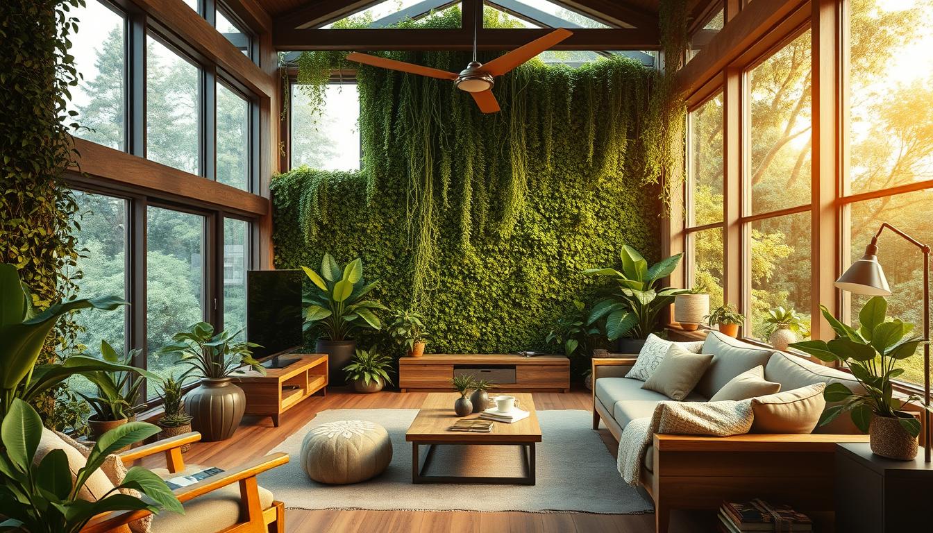 Biophile Designelemente im Wohnzimmer