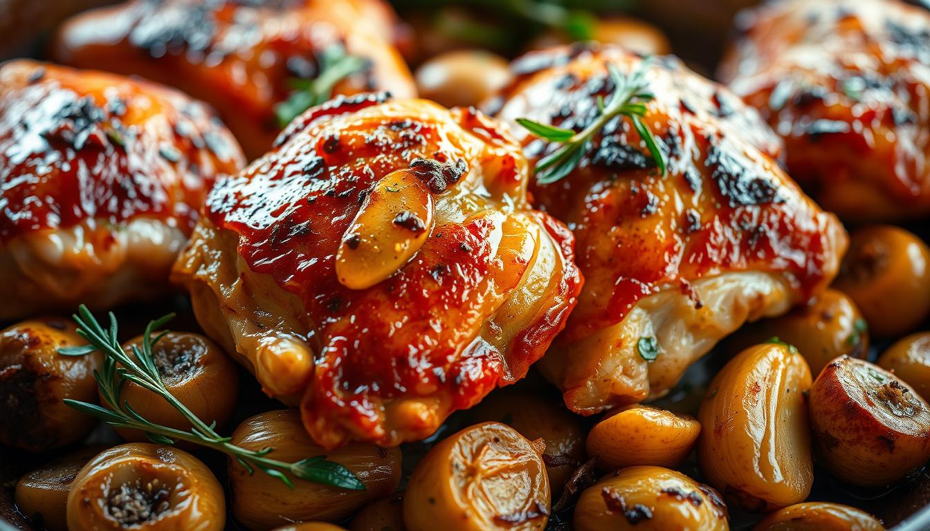 flavorful garlic chicken thighs
