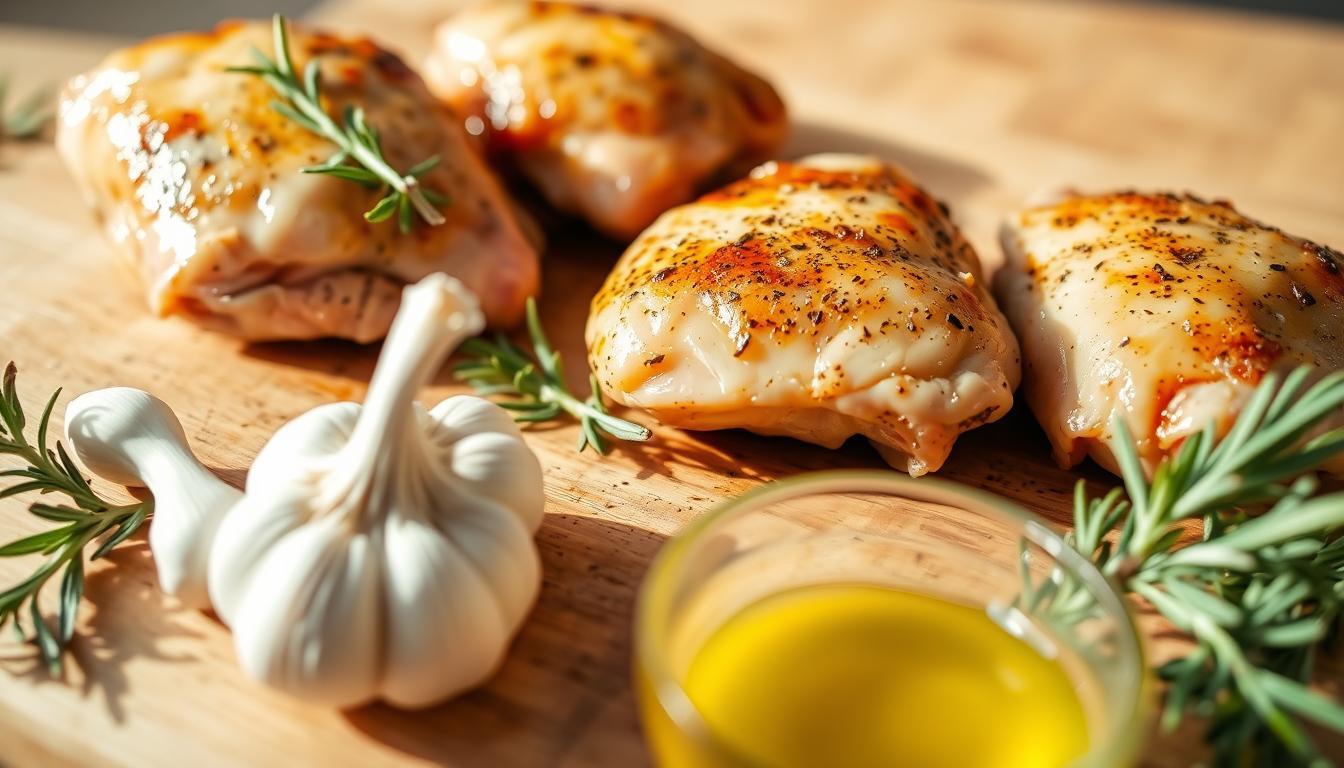garlic herb chicken thighs marinade