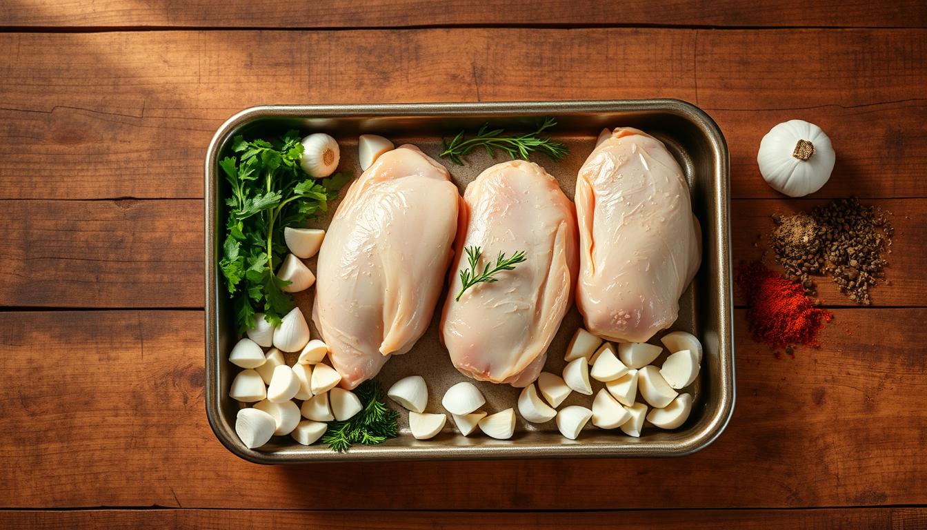 garlic chicken thighs ingredients