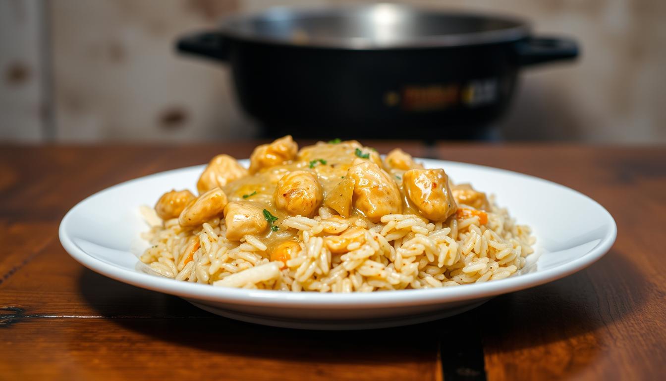 creamy chicken and rice dish