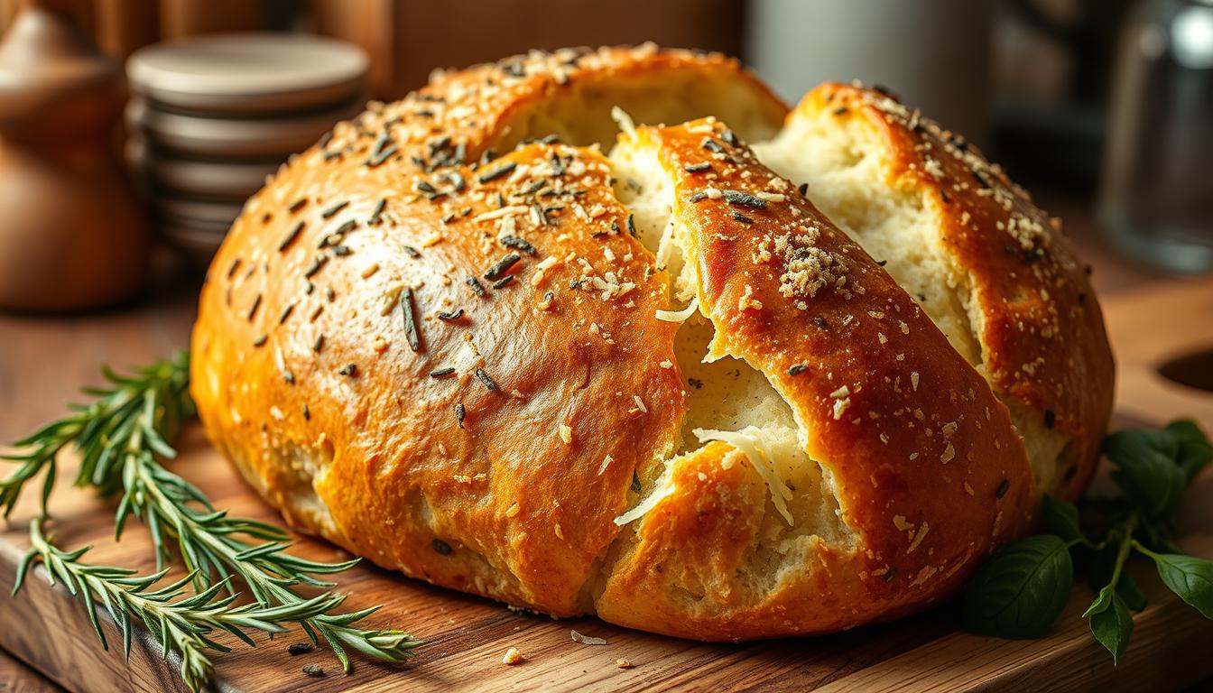 ITALIAN HERBS AND CHEESE BREAD