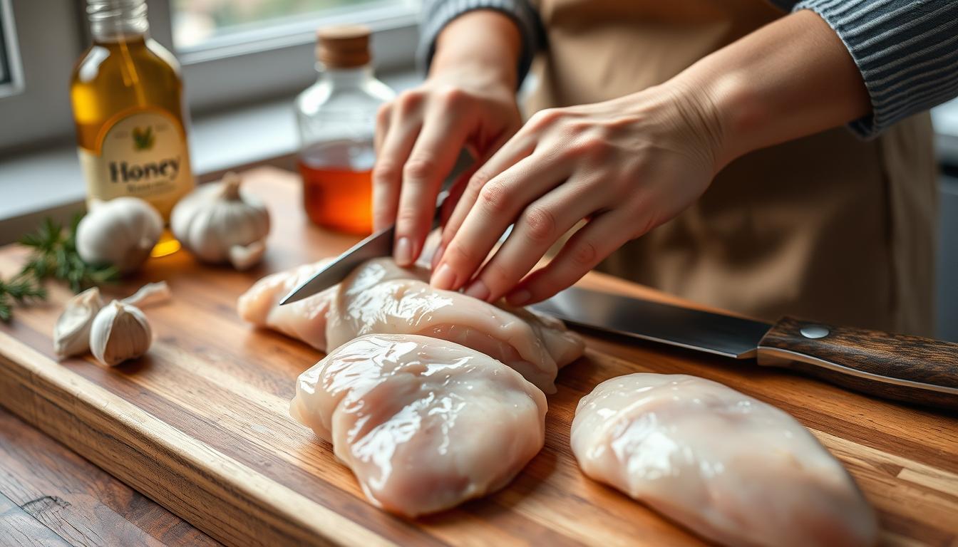 Preparing Chicken Breasts