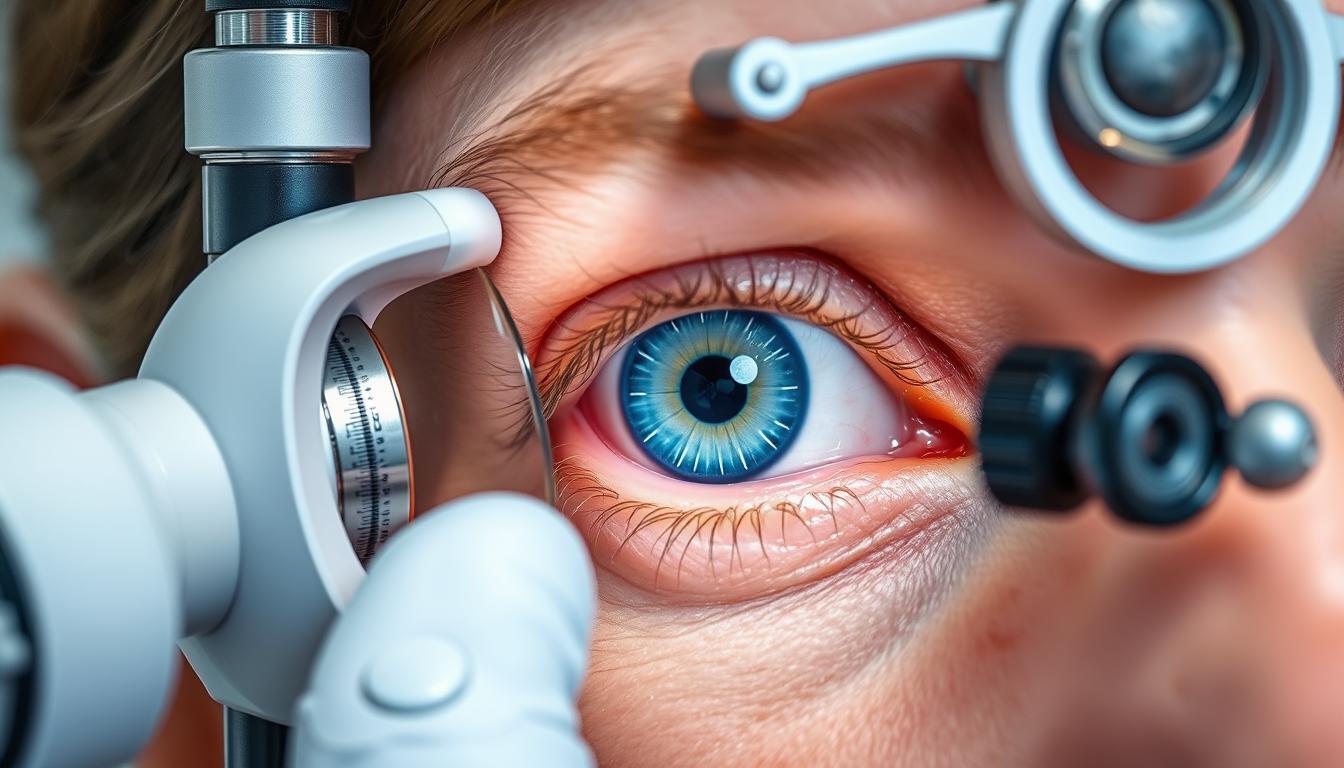 Professional left iris analysis showing constitutional markers and genetic indicators
