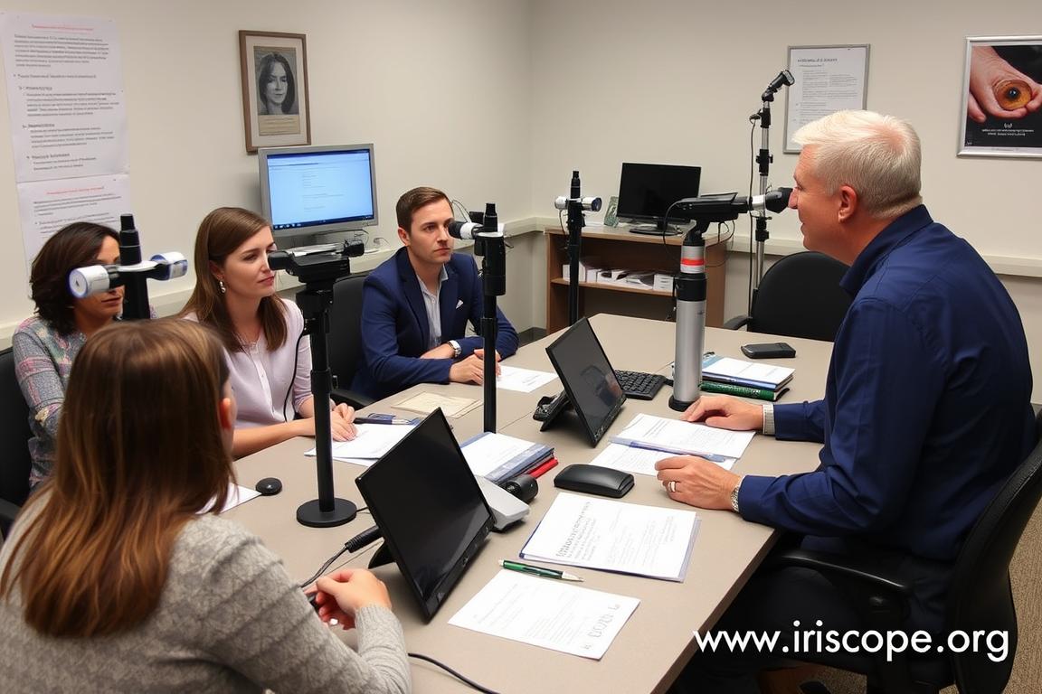 Professional iridology certification training program in session