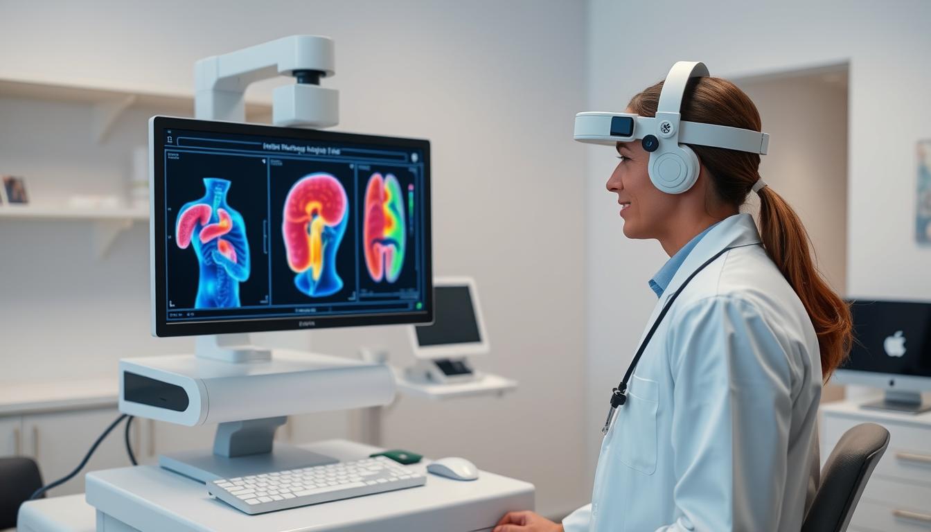 Metatron Hunter 4025 NLS device being used in a clinical setting