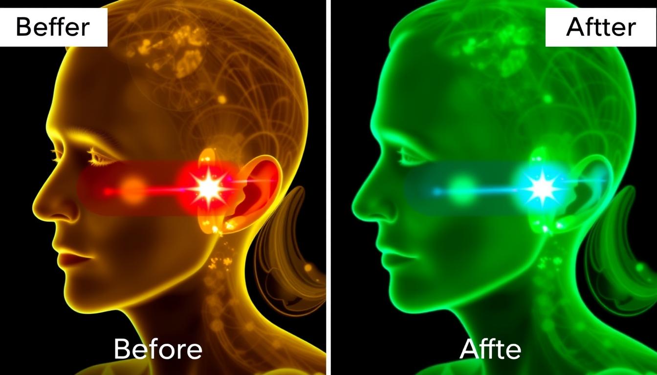 Before and after comparison of anxiety treatment results
