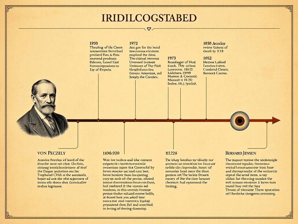 Iridology Iris Diagnosis historical development timeline