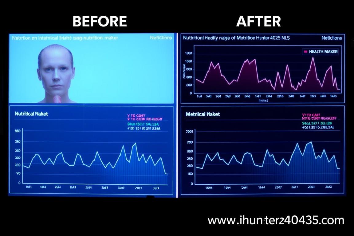 Before and after comparison of nutritional intervention using Metatron Hunter 4025 NLS