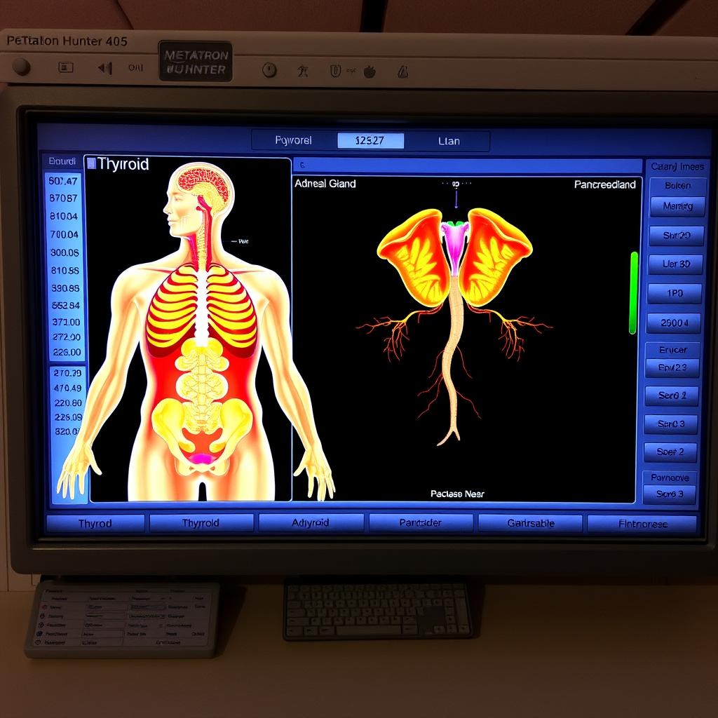 Endocrine system evaluation from Metatron Hunter 4025 NLS