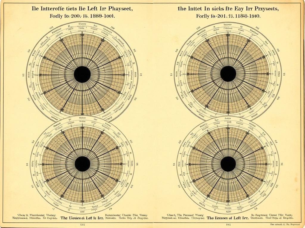 Comparison of early left iris mapping systems from the late 19th century