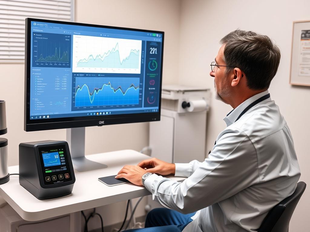 Quantum analyzer being used to monitor chronic condition management