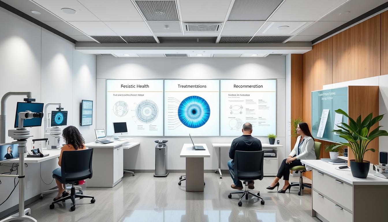Modern integrated iridology clinic using left-specific iris analysis in holistic health assessment