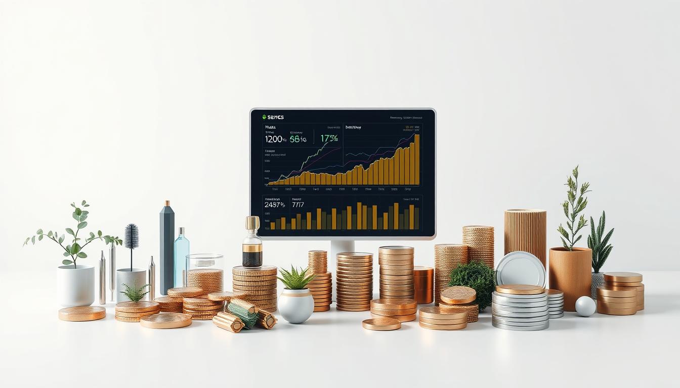 A serene and well-balanced investment portfolio, with various financial instruments strategically arranged against a clean, minimalist backdrop. The foreground showcases a diverse array of assets, including stocks, bonds, and alternative investments, meticulously organized to demonstrate the principles of portfolio optimization. The middle ground features a sleek, modern interface displaying performance metrics and risk-return analysis, guiding the viewer's understanding of the optimization process. The background is a tranquil, airy space, evoking a sense of stability and clarity, complementing the overall theme of thoughtful, data-driven investment management.