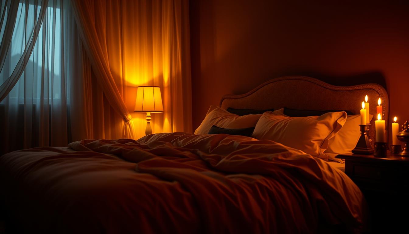 romantic bedroom lighting