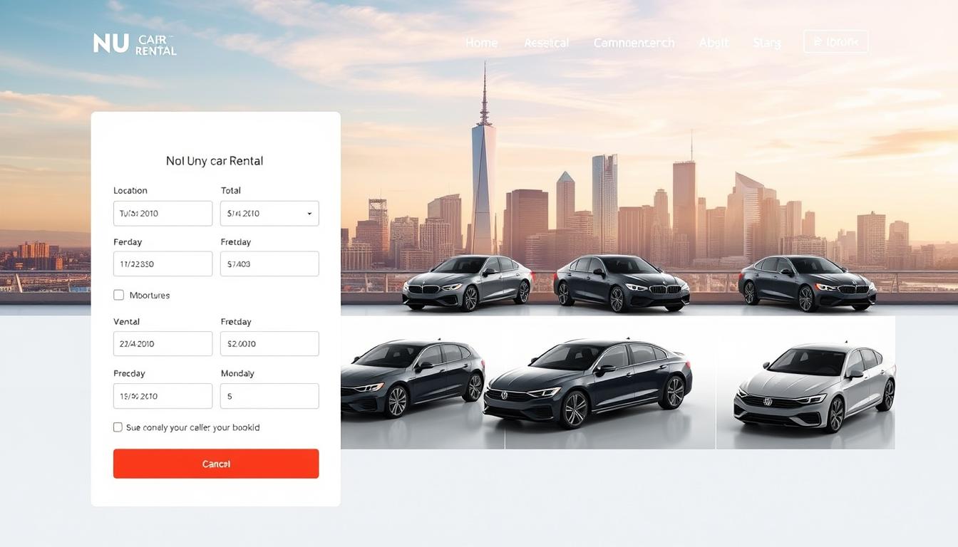 NU car rental online reservation