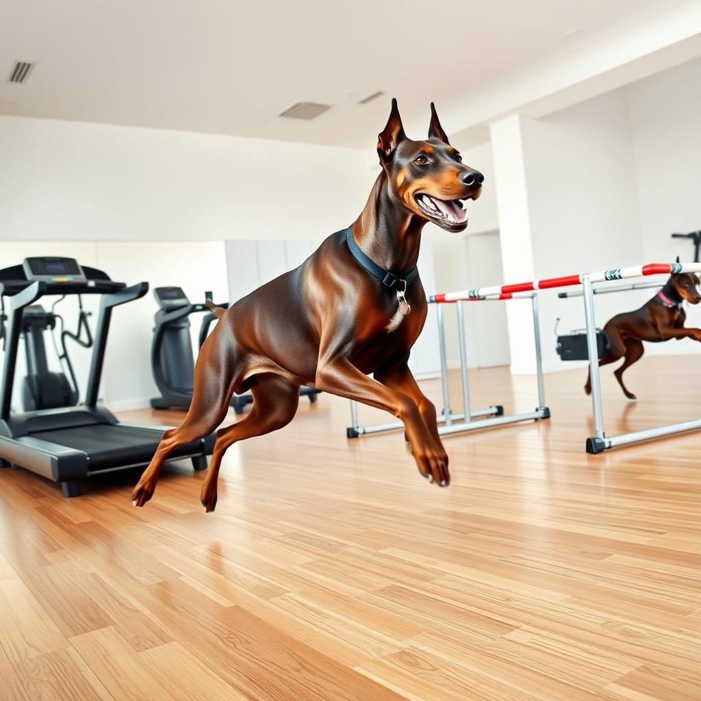 Doberman exercícios