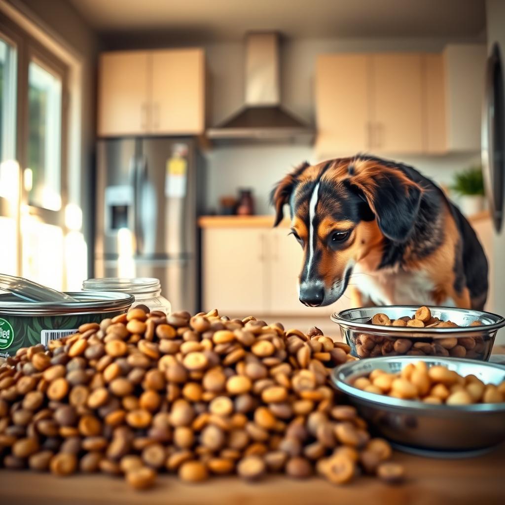 mudanças graduais na alimentação de cães