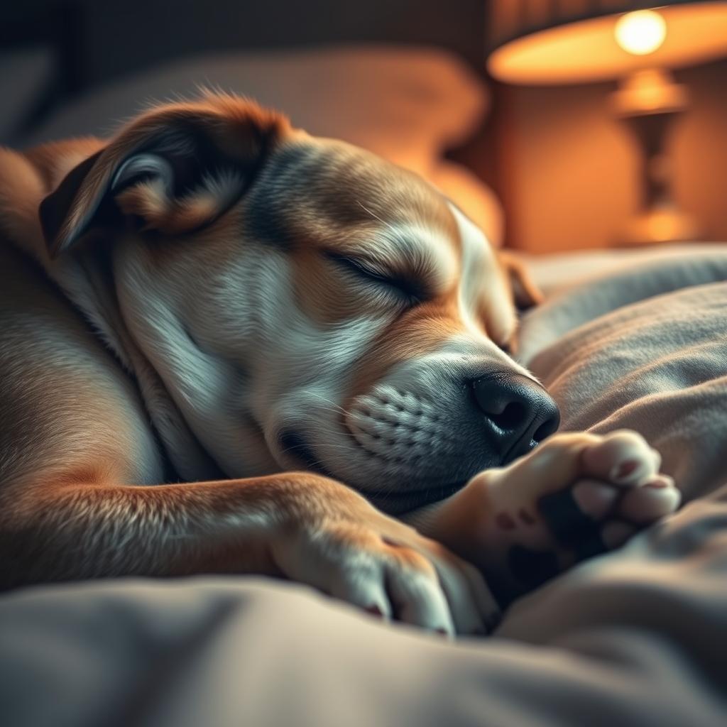 cão sonhando