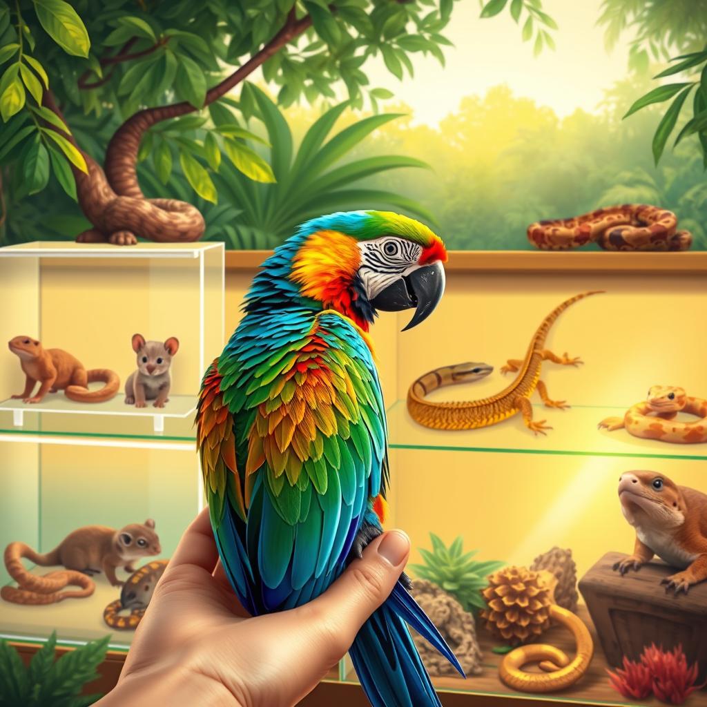 dicas para cuidar de animais exóticos