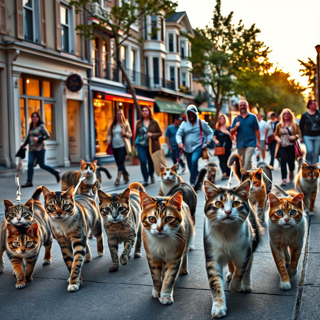 aumento do número de gatos
