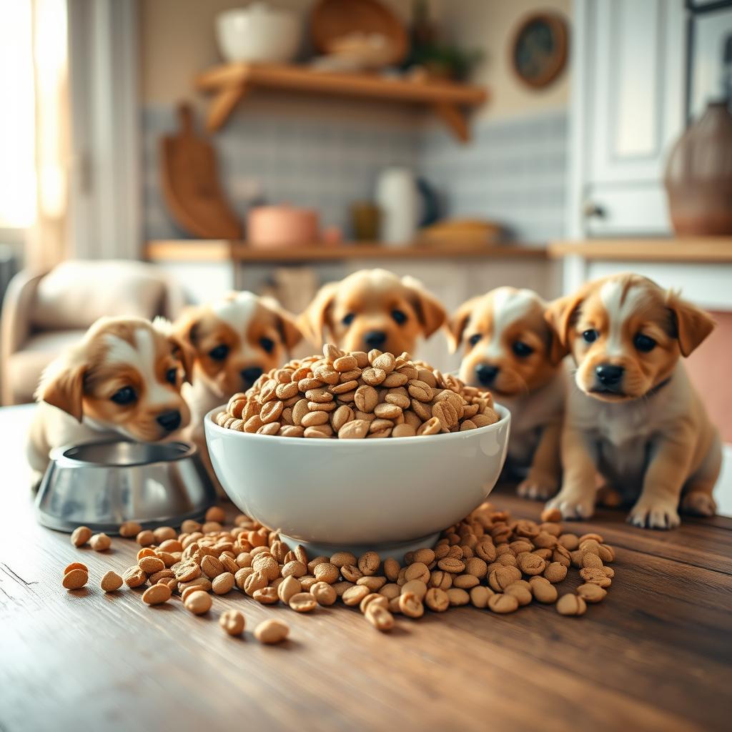 alimentação de filhotes