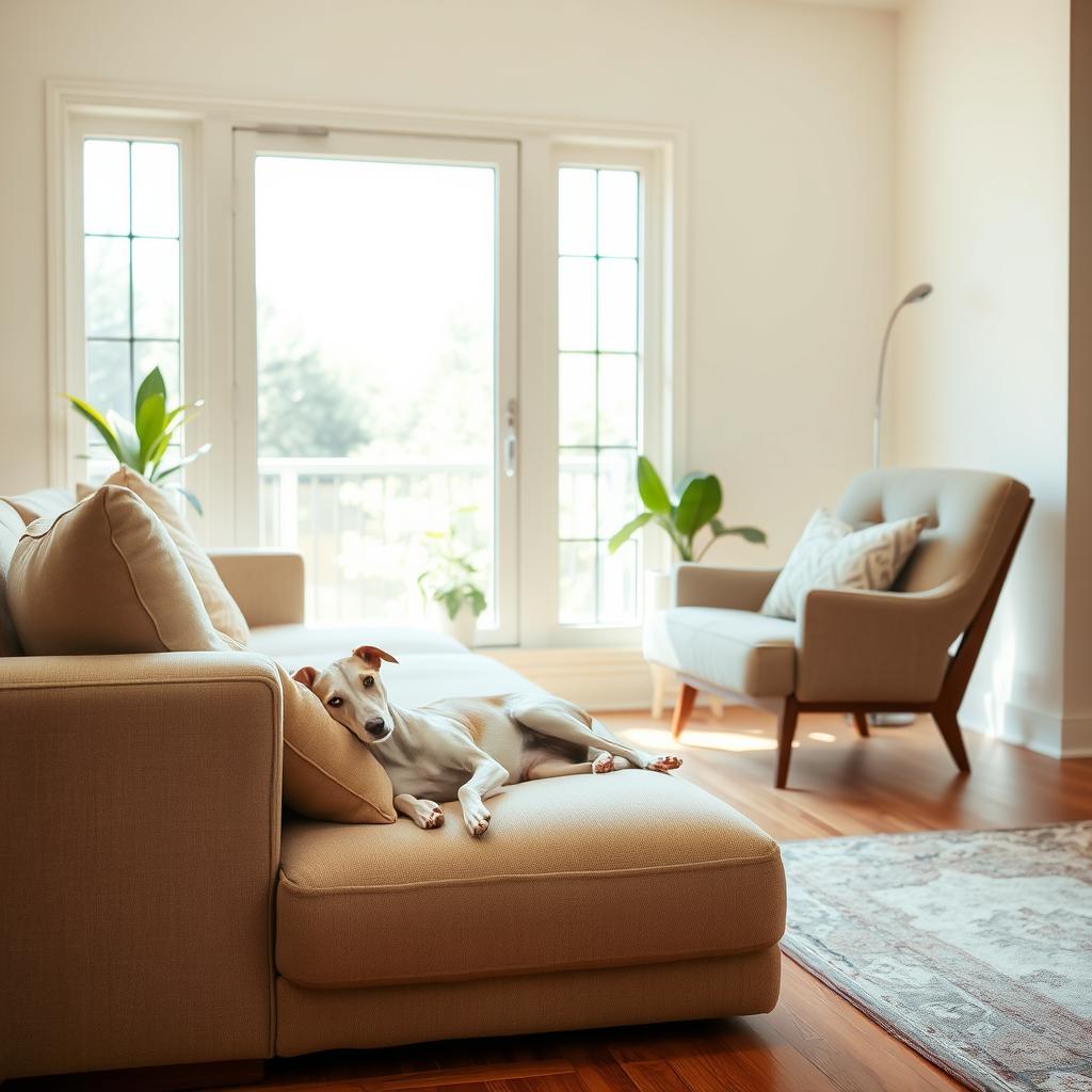 Ambiente de vida ideal para Whippet